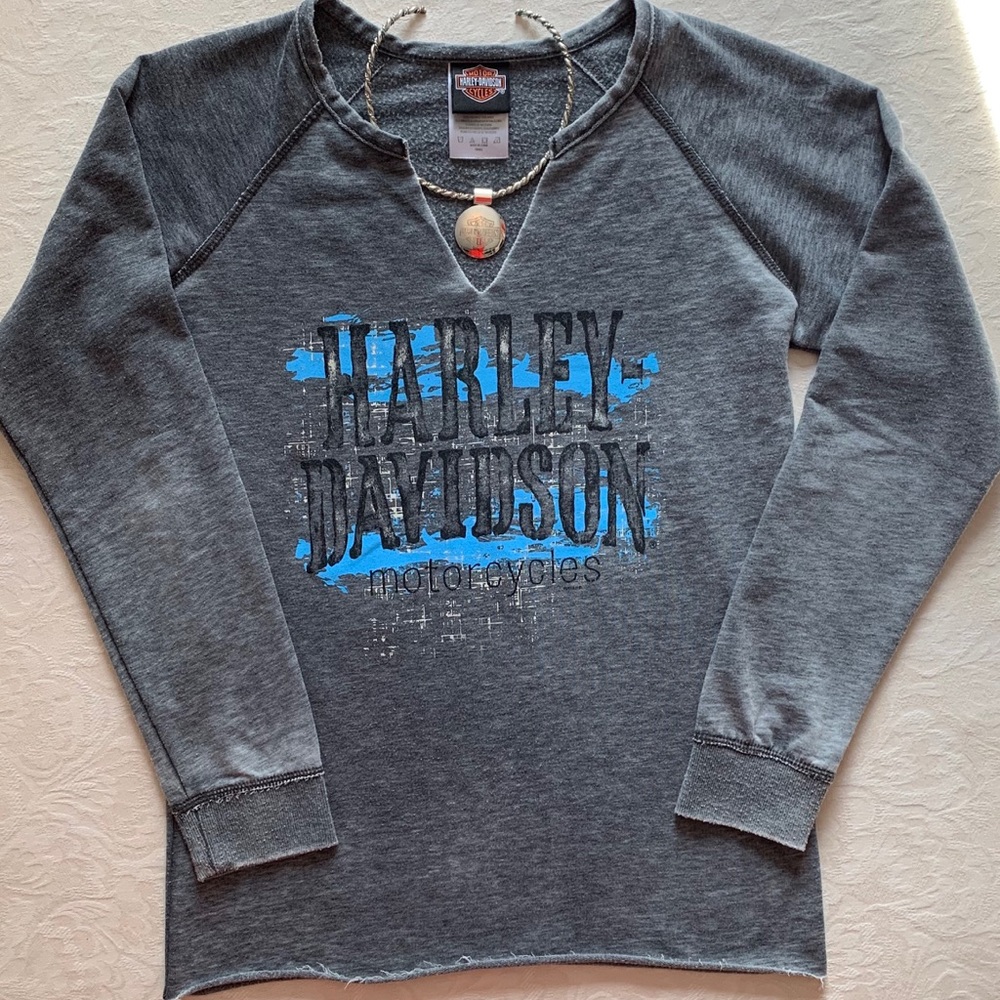 Harley-Davidson🔥Distressed Sweatshirt